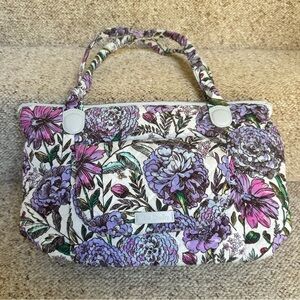 Vera Bradley Carson East West Tote in Lavender Meadow